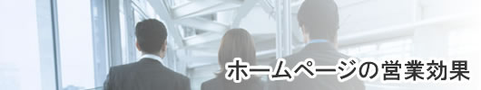 ホームページ,SEO対策 東京・埼玉: ホームページ制作の営業効果